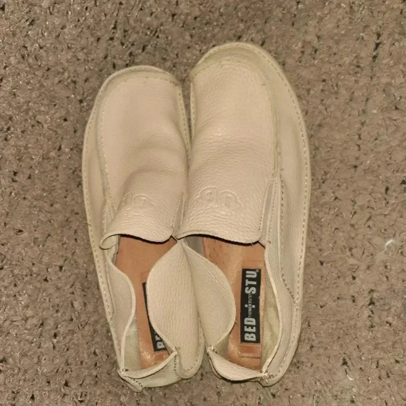 BED STU-The Next Step-Moccasins-Beige Leather Loafers/Driving Shoes-Sz 11.5-EX - Picture 6 of 8